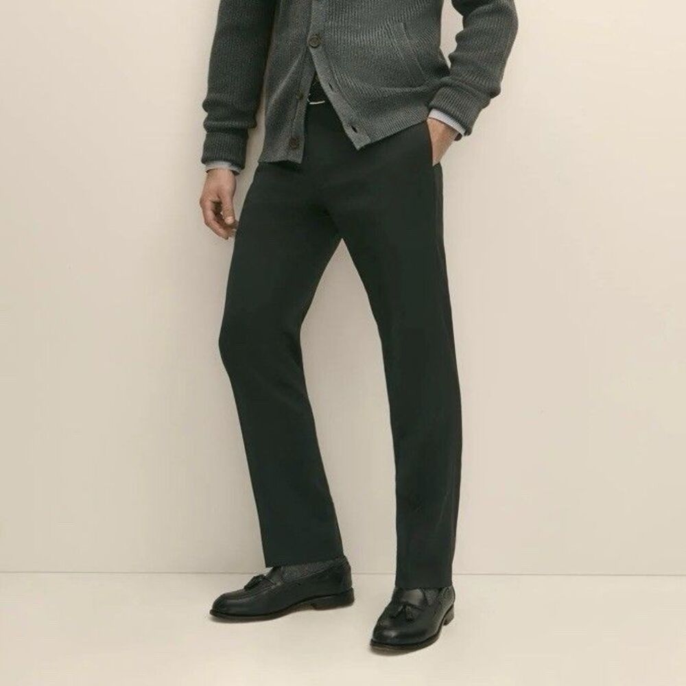 Brooks Brothers Men’s Classic Fit Wool Black Dress Pants 38 X 28